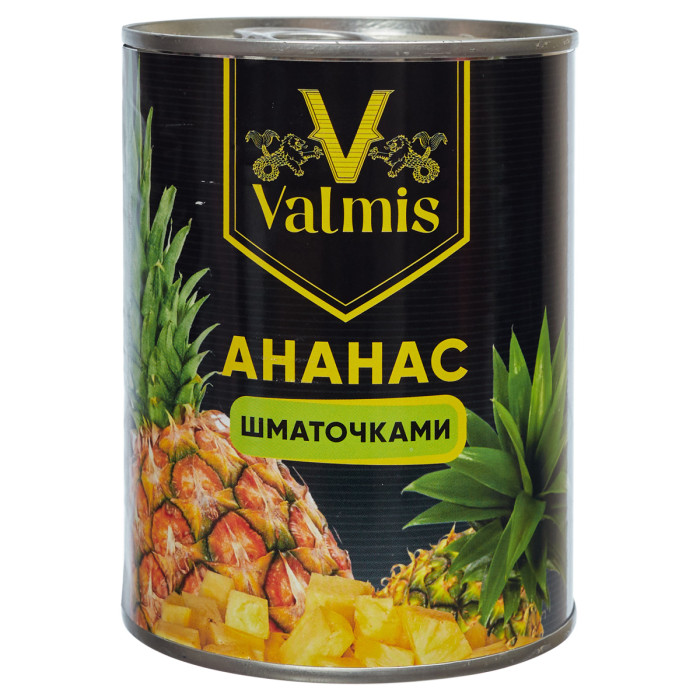 Ананас конс., шмат., ж/б 560 гр.